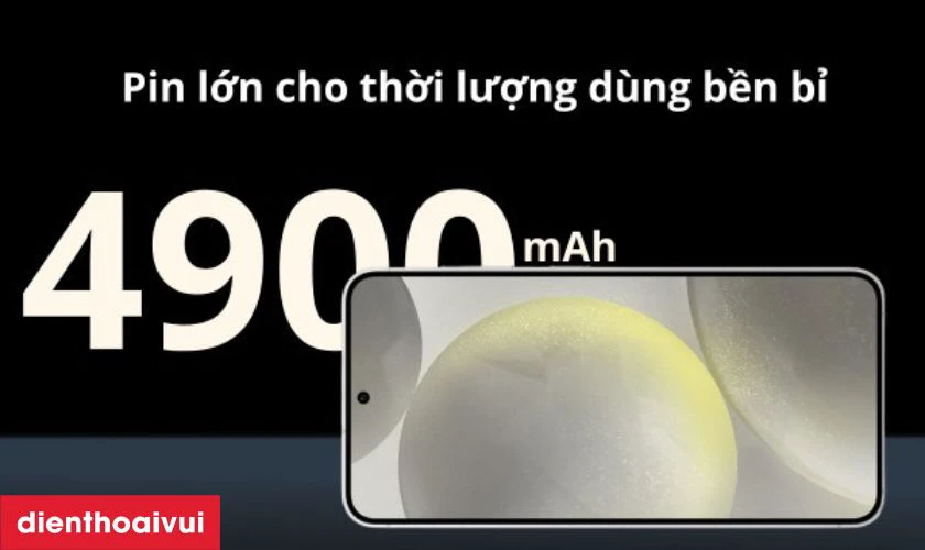 Cải tiến hiệu năng pin vượt trội hơn 4900mAh